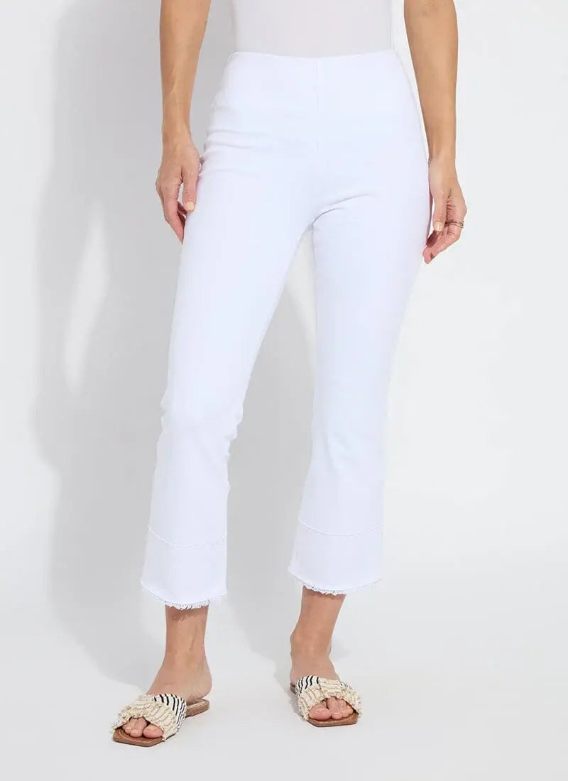 Lyssé Dara Seamed Hem Crop Denim (25" inseam)