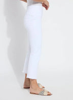 Lyssé Dara Seamed Hem Crop Denim (25" inseam)