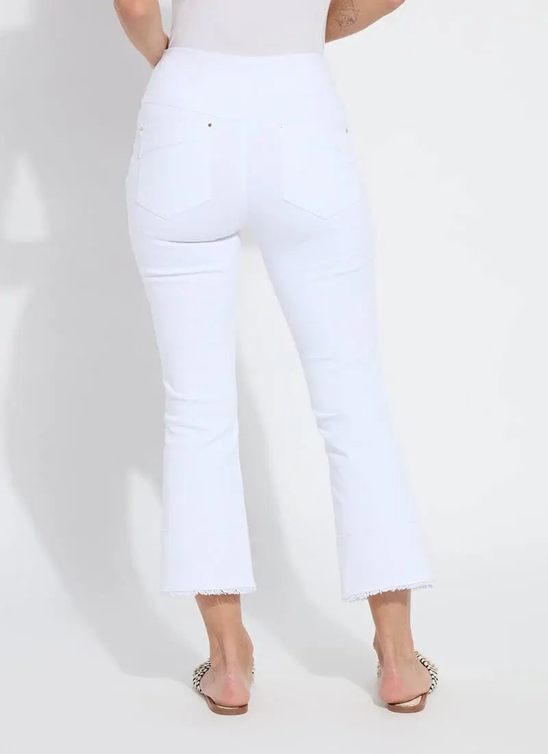 Lyssé Dara Seamed Hem Crop Denim (25" inseam)