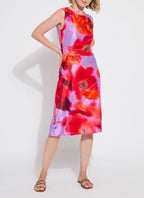 Lysse Raquel Side Draped Printed Dress