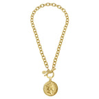 Susan Shaw Handcast Queen Elizabeth Coin Necklace