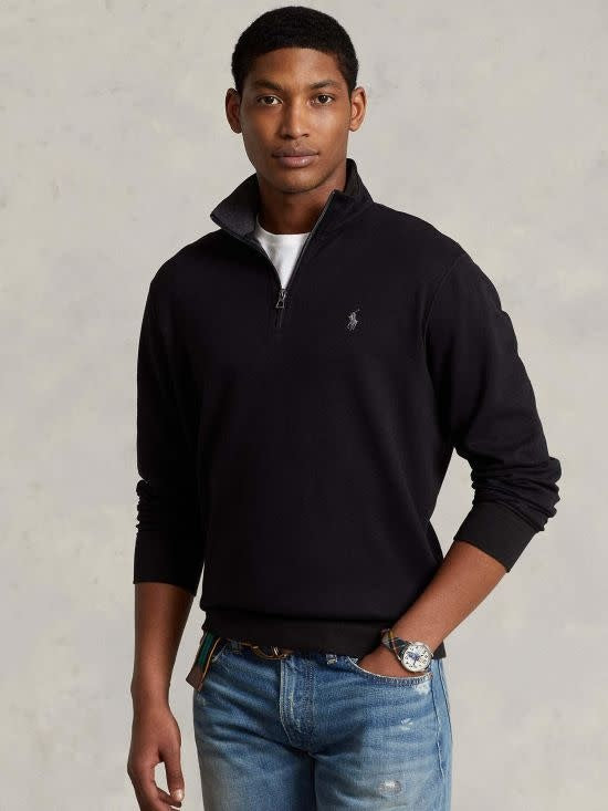 PRL Double Knit Jersey 1/2 Zip Pullover