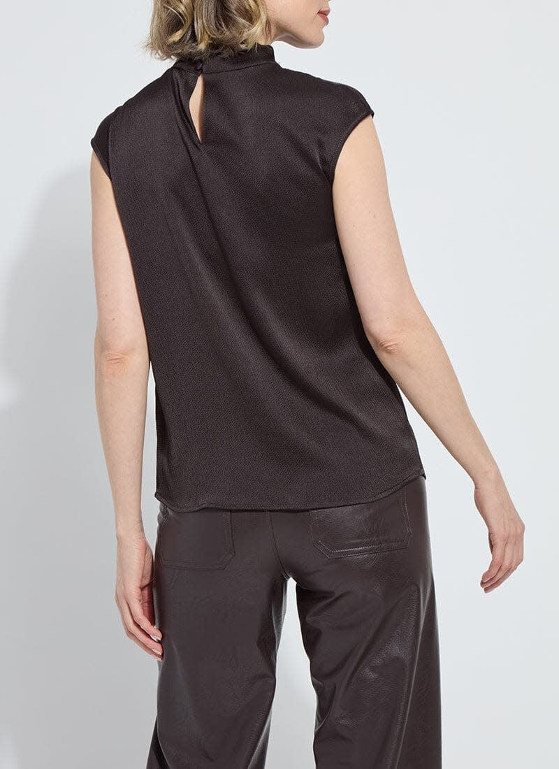Lysse Aisha High Neck Draped Blouse