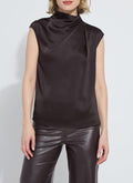 Lysse Aisha High Neck Draped Blouse