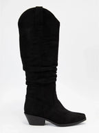Ccocci Gridley Faux Suede Slough Cuff Western Boots