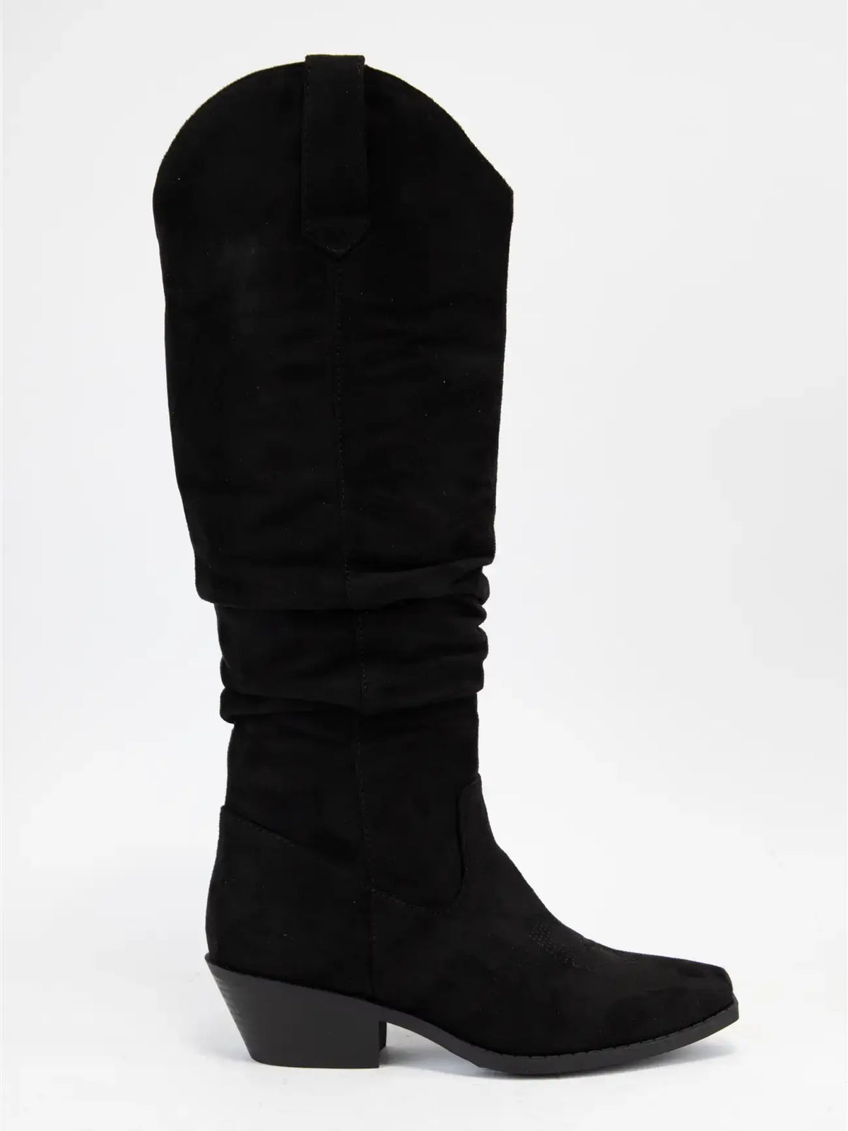Ccocci Gridley Faux Suede Slough Cuff Western Boots