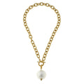 Susan Shaw Cotton Pearl Toggle Necklace