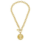 Susan Shaw Queen Coin Toggle Necklace