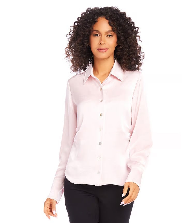 Karen Kane Side Pleat Shirt