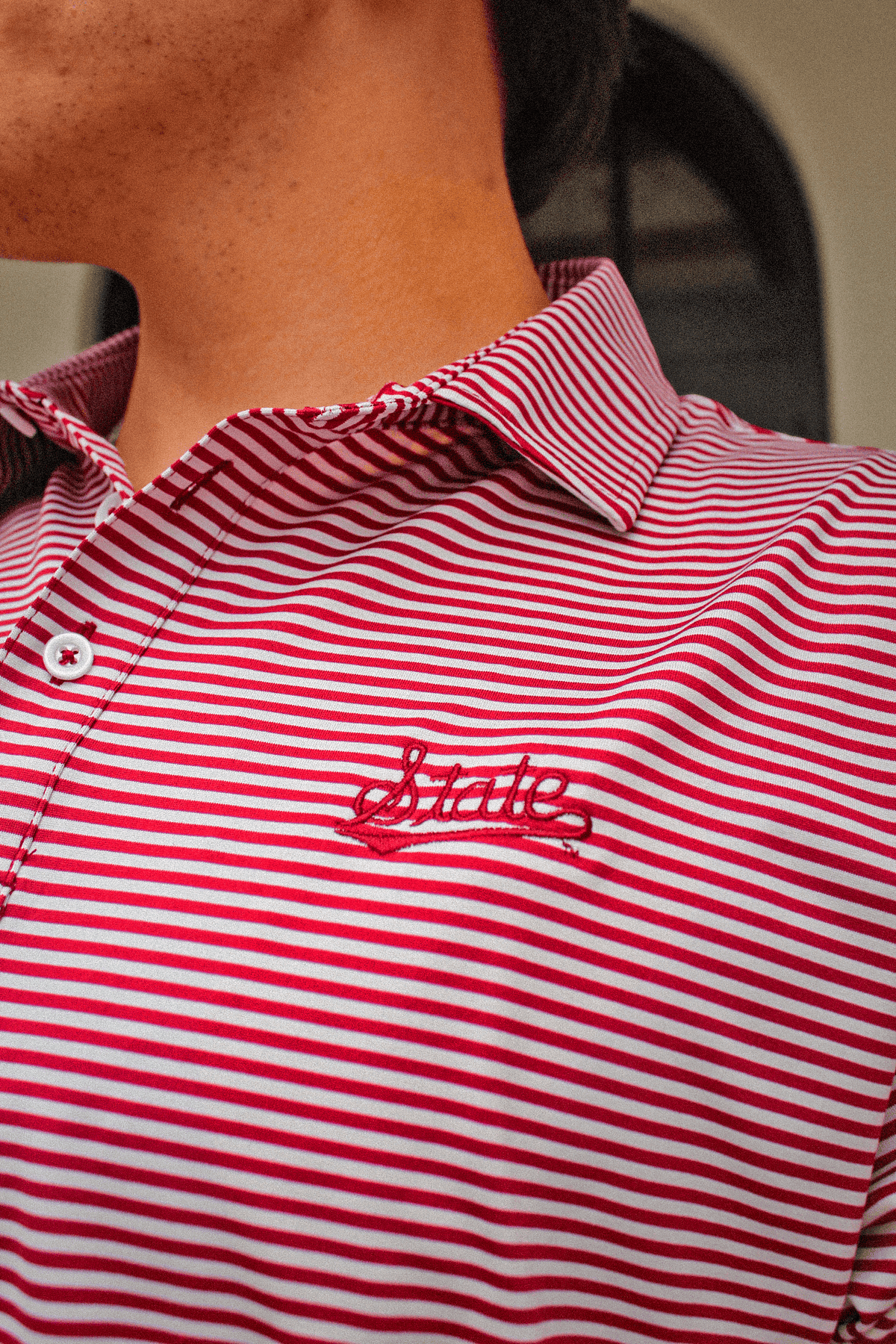 Bluecrest - University Stripe Performance Polo - Mississippi State