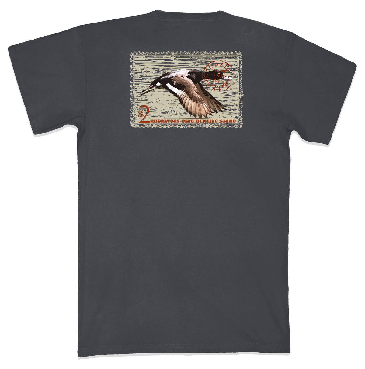 Coastal Cotton Scaup Duck Stamp Pima Pocket Tee