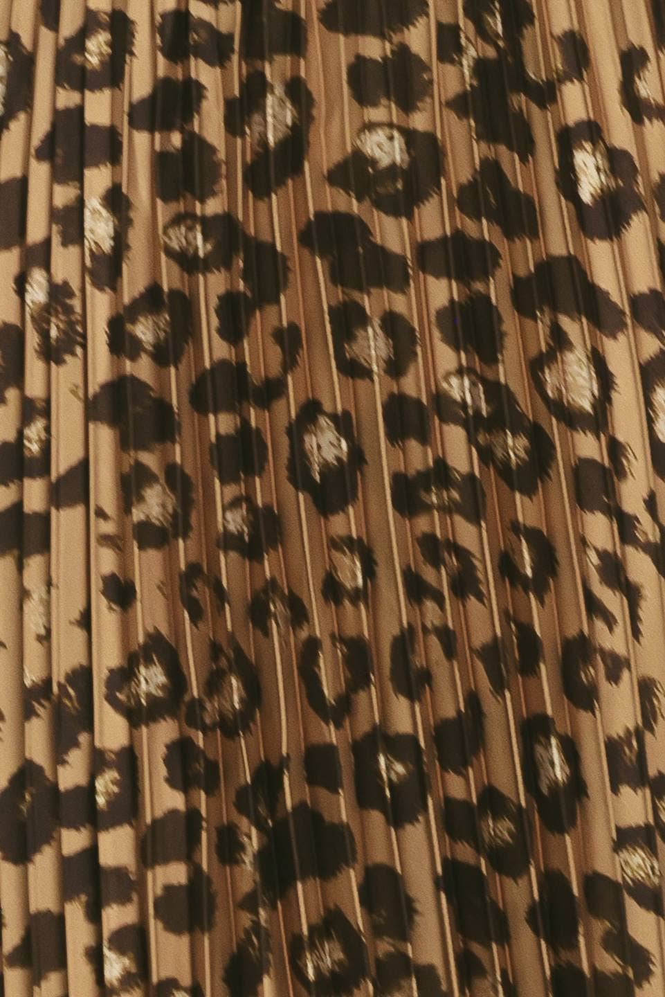 Flying Tomato leopard print woven pleated maxi skirt
