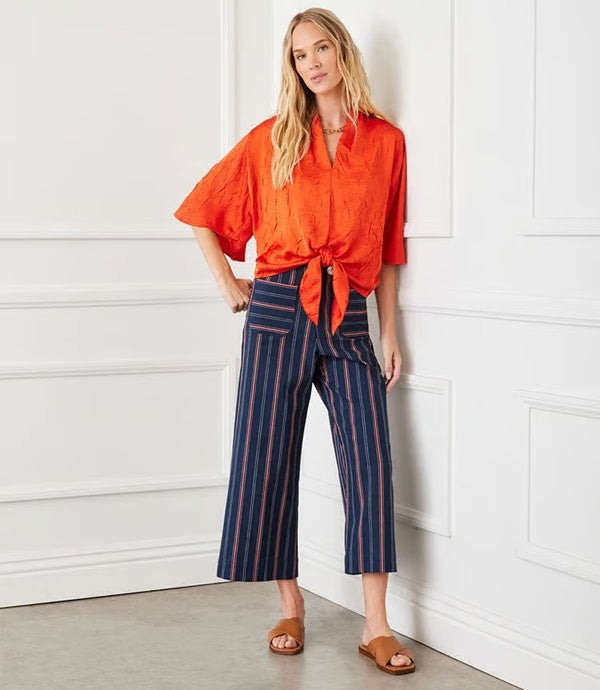 Karen Kane Cropped Wide Leg Pants