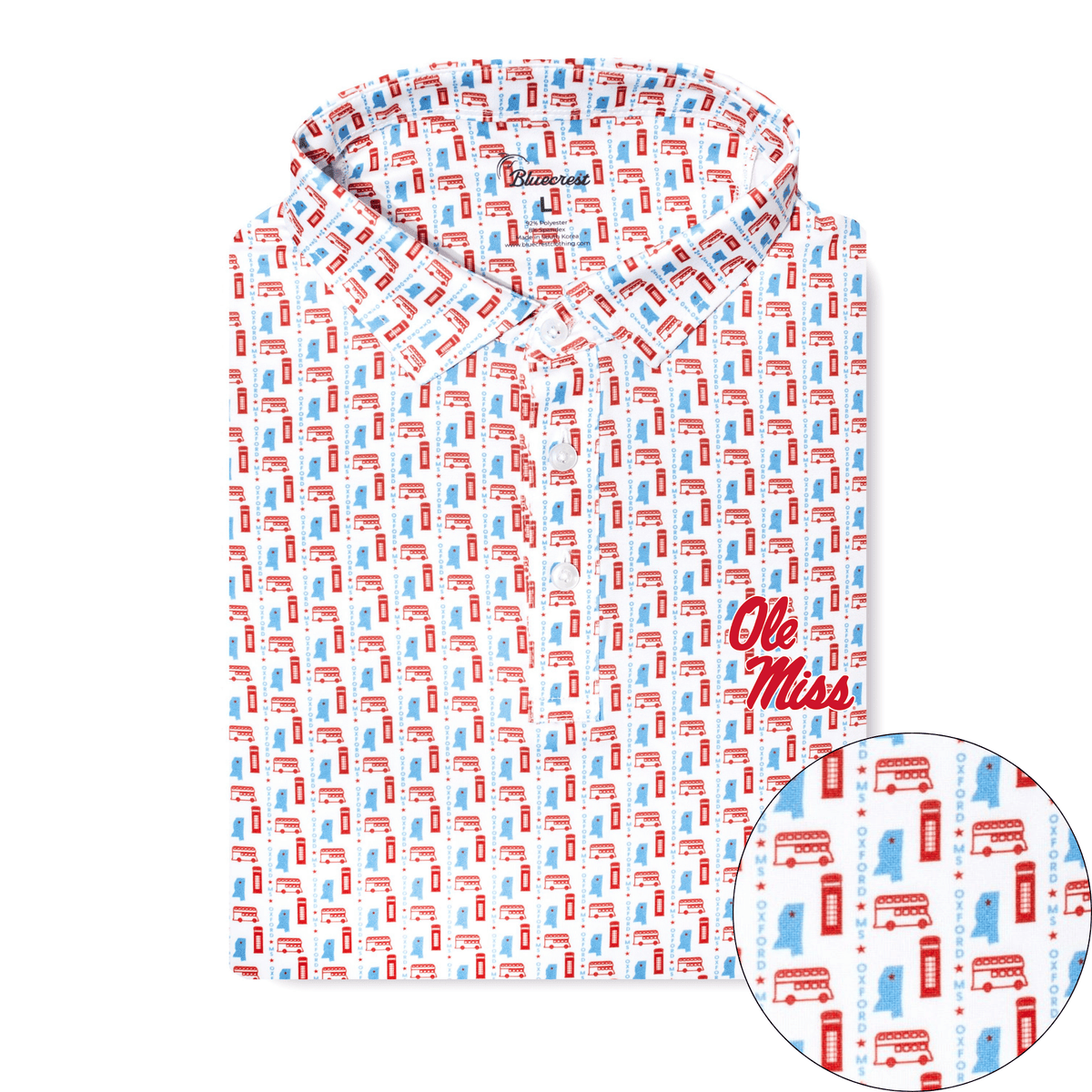 Bluecrest - The Oxford Performance Polo - Ole Miss