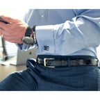 Torino - Genuine American Alligator Belt - Black, Size 32