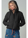 Urban Daizy Cozy Drawstring Hooded Puffer Jacket