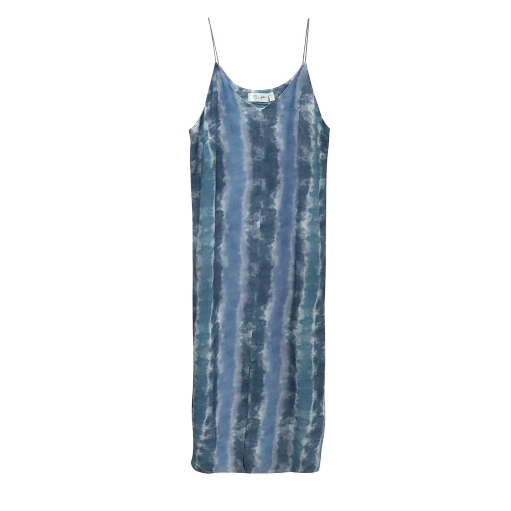 RD Style Striped Tie Dye Maxi Dress