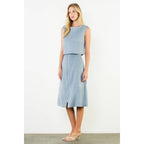 THML - Suede Sleeveless Top