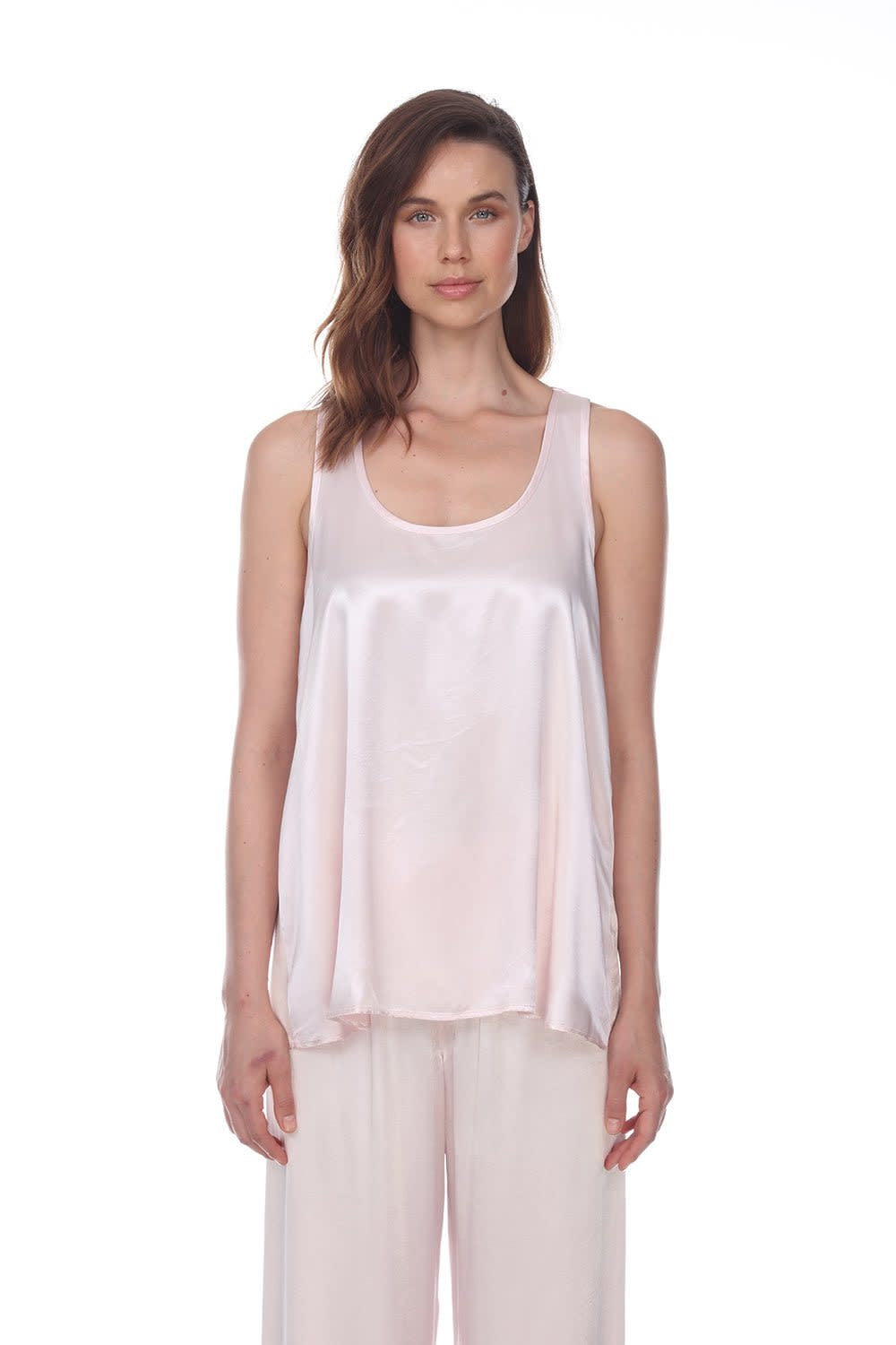 PJ Harlow Laura Satin Racerback Swing Tank