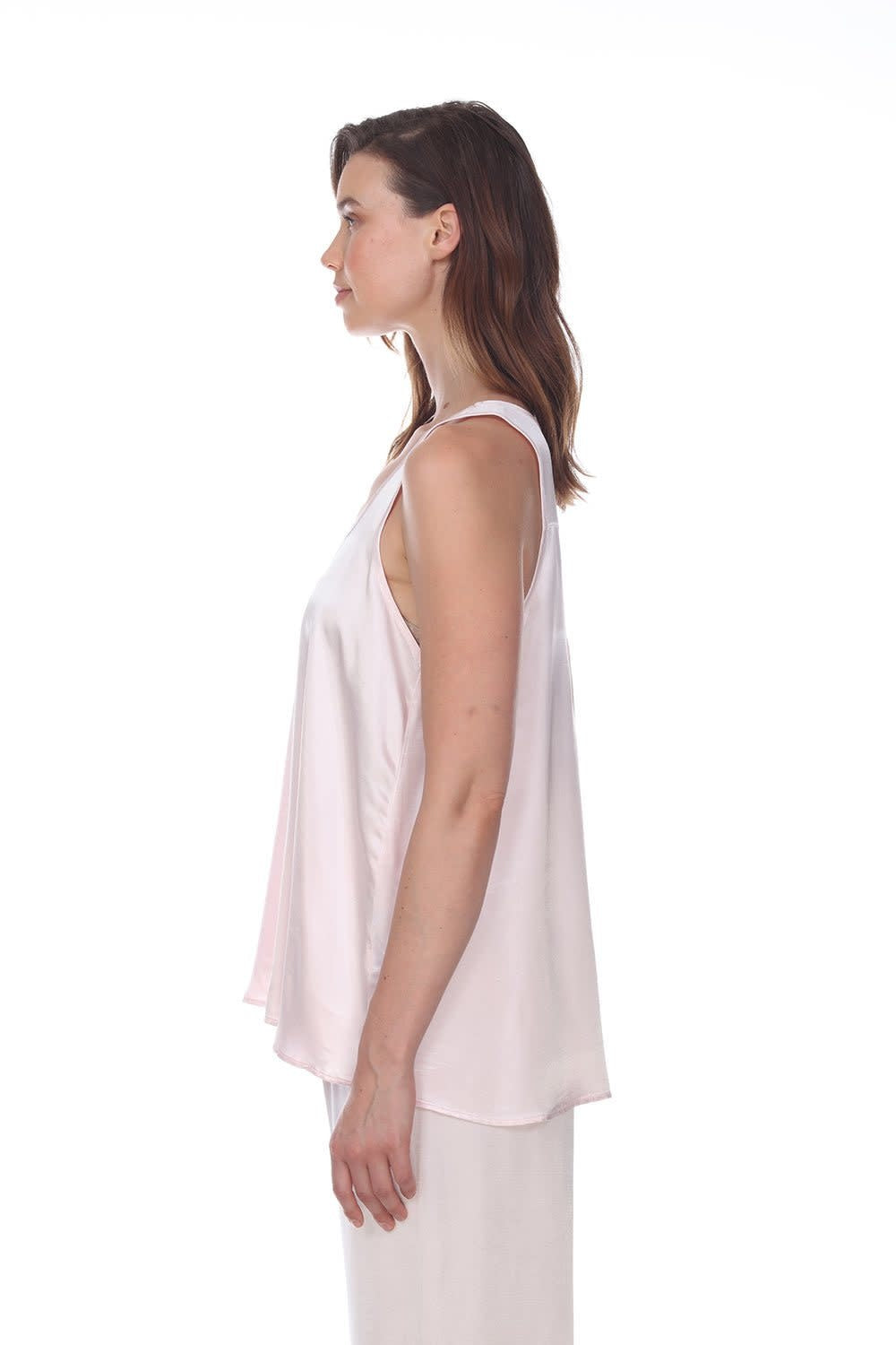 PJ Harlow Laura Satin Racerback Swing Tank