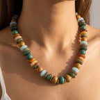 Anarchy Street - Chunky Marbled Bead Statement Necklace