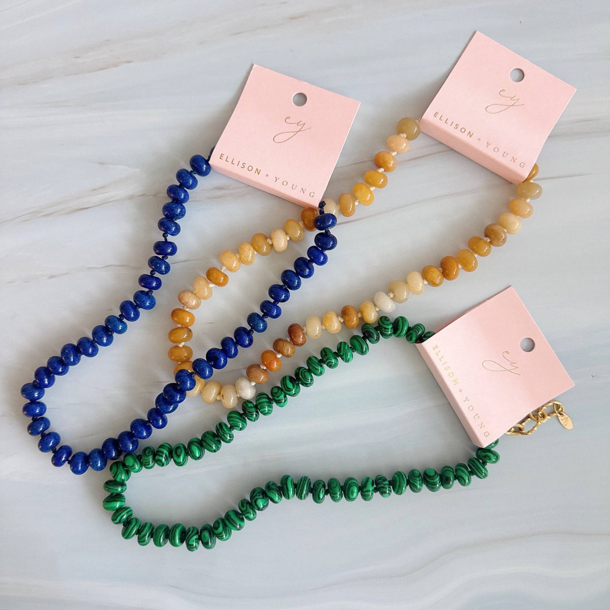 Ellison+Young Refined Stone Bead Necklace – Timeless Everyday Accent