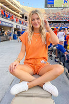 Sewn and Seen - Scuba Contrast Stitch Game day Lounge Set