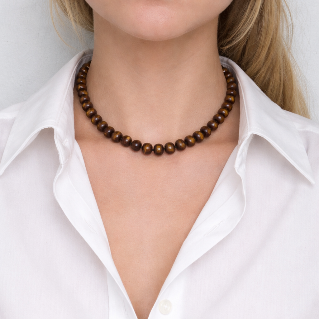 Ellison+Young Refined Stone Bead Necklace – Timeless Everyday Accent