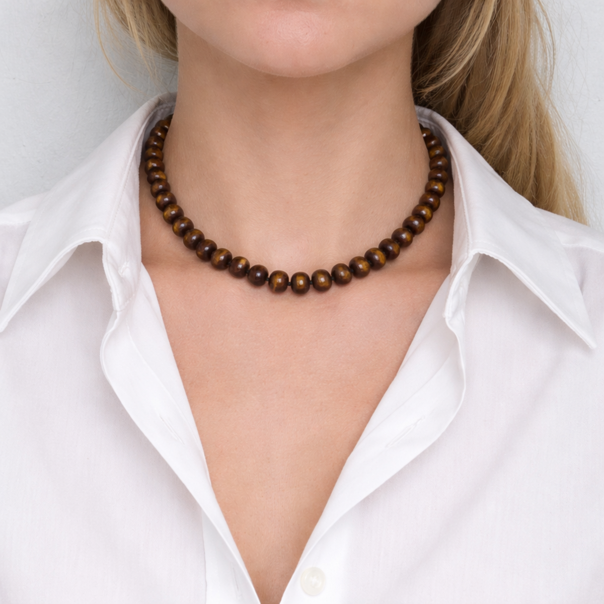 Ellison+Young Refined Stone Bead Necklace – Timeless Everyday Accent