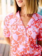 Mary Square Satin Charlotte Shorts Set