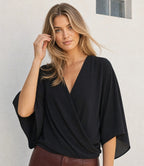 Karen Kane Drape Crossover Top