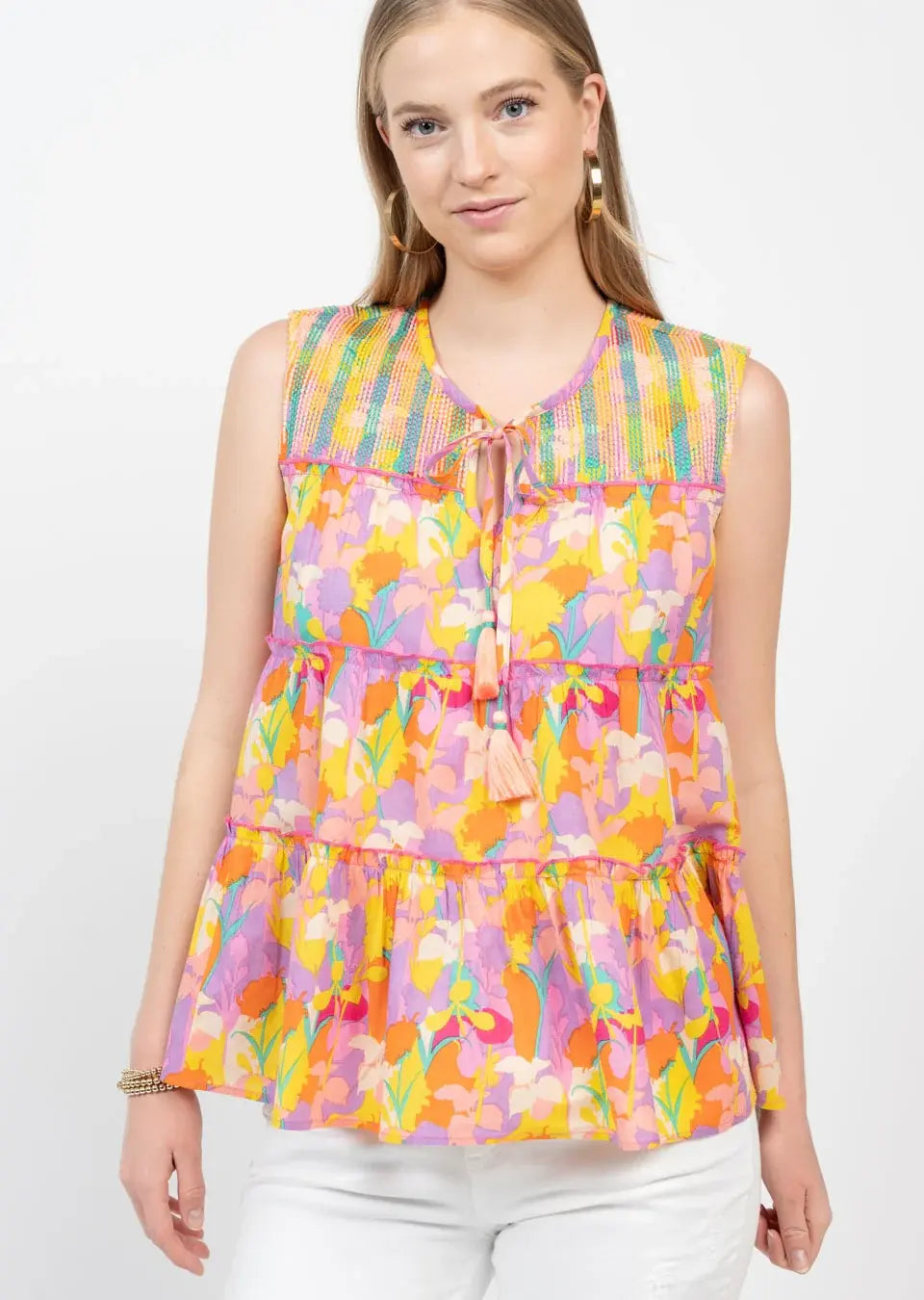 Ivy Jane Running Stitched Top