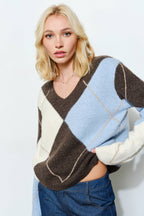 Pretty Garbage   Virginia Argyle Sweater