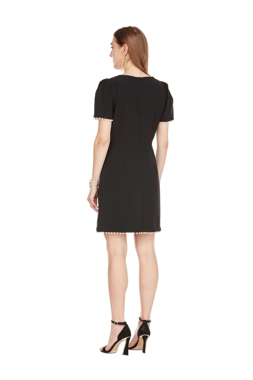 Jade Melody Tam Pearl Trim Dress