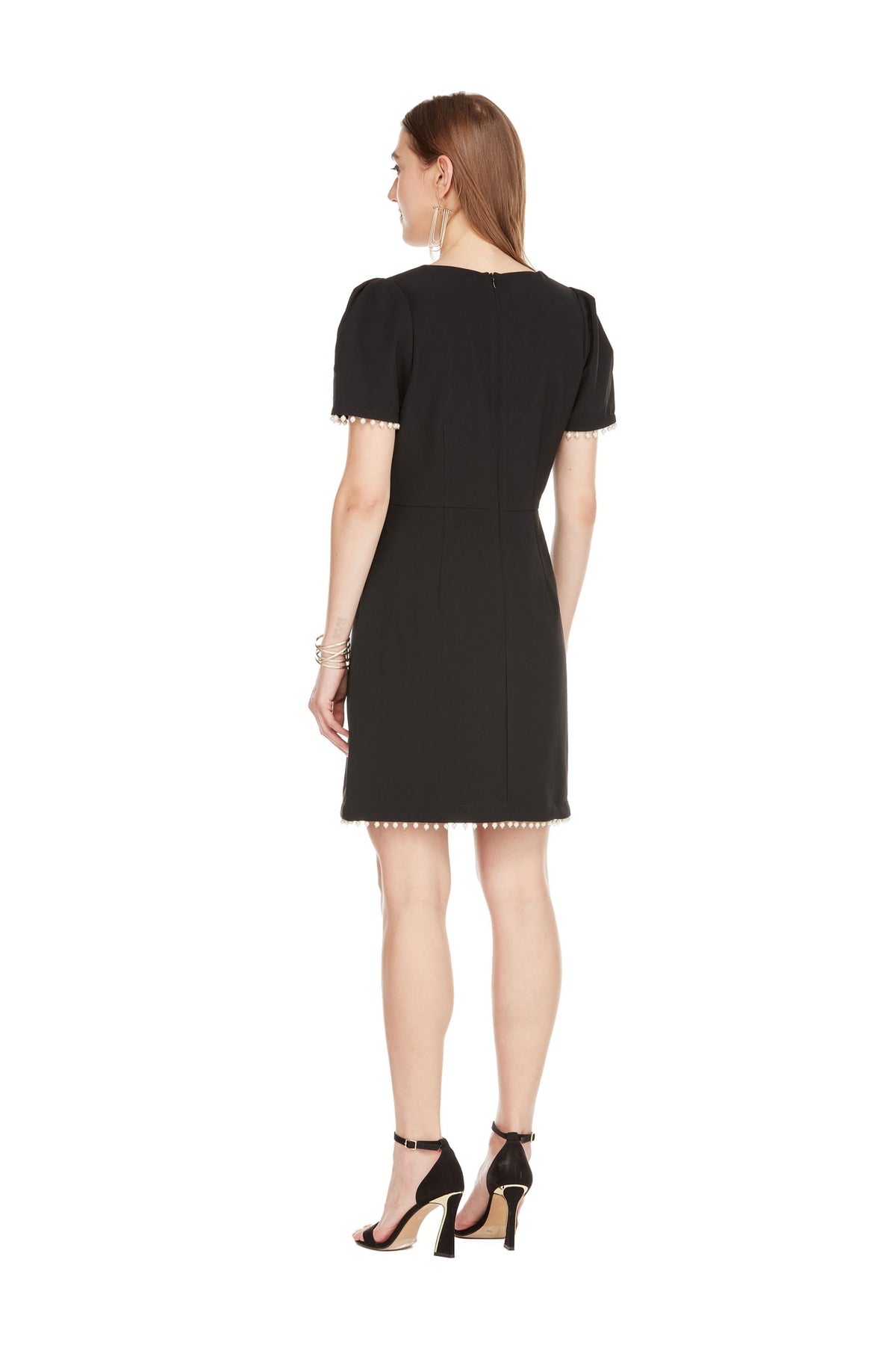 Jade Melody Tam Pearl Trim Dress