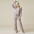 Softies Solid Marshmallow V-Neck Lounge Set