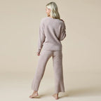 Softies Solid Marshmallow V-Neck Lounge Set