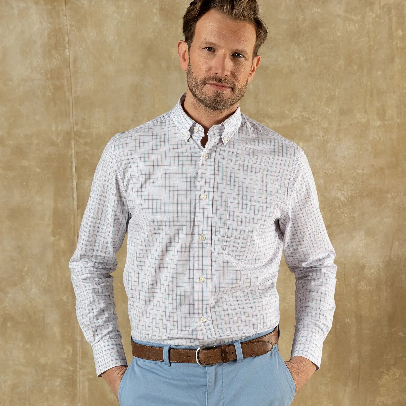 Duck Head Ashland Plaid Cotton Oxford Sport Shirt