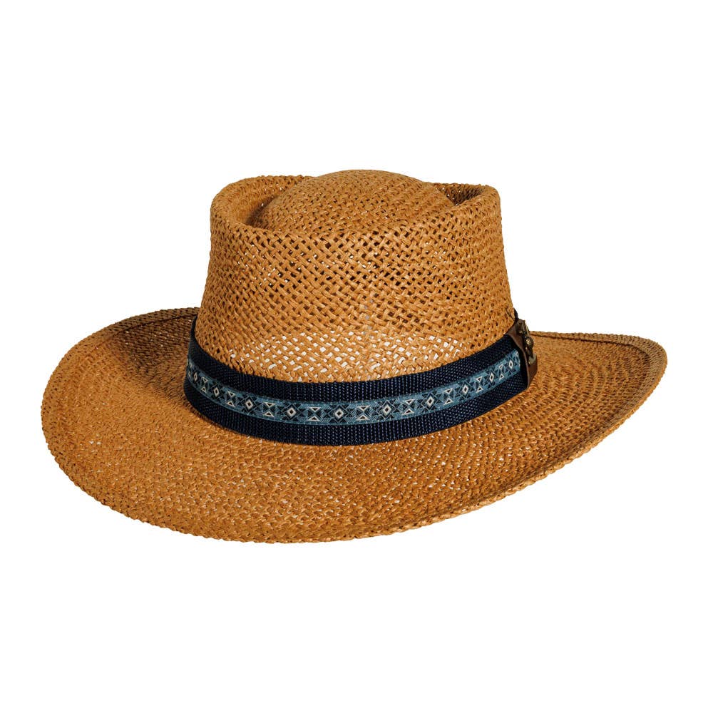 American Hat Makers - Gambler Sun Straw Hat - Style Links (6/Cs Pre-Pack )
