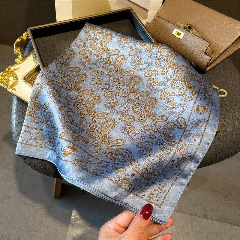 UZ  Fashion Print Square Scarf