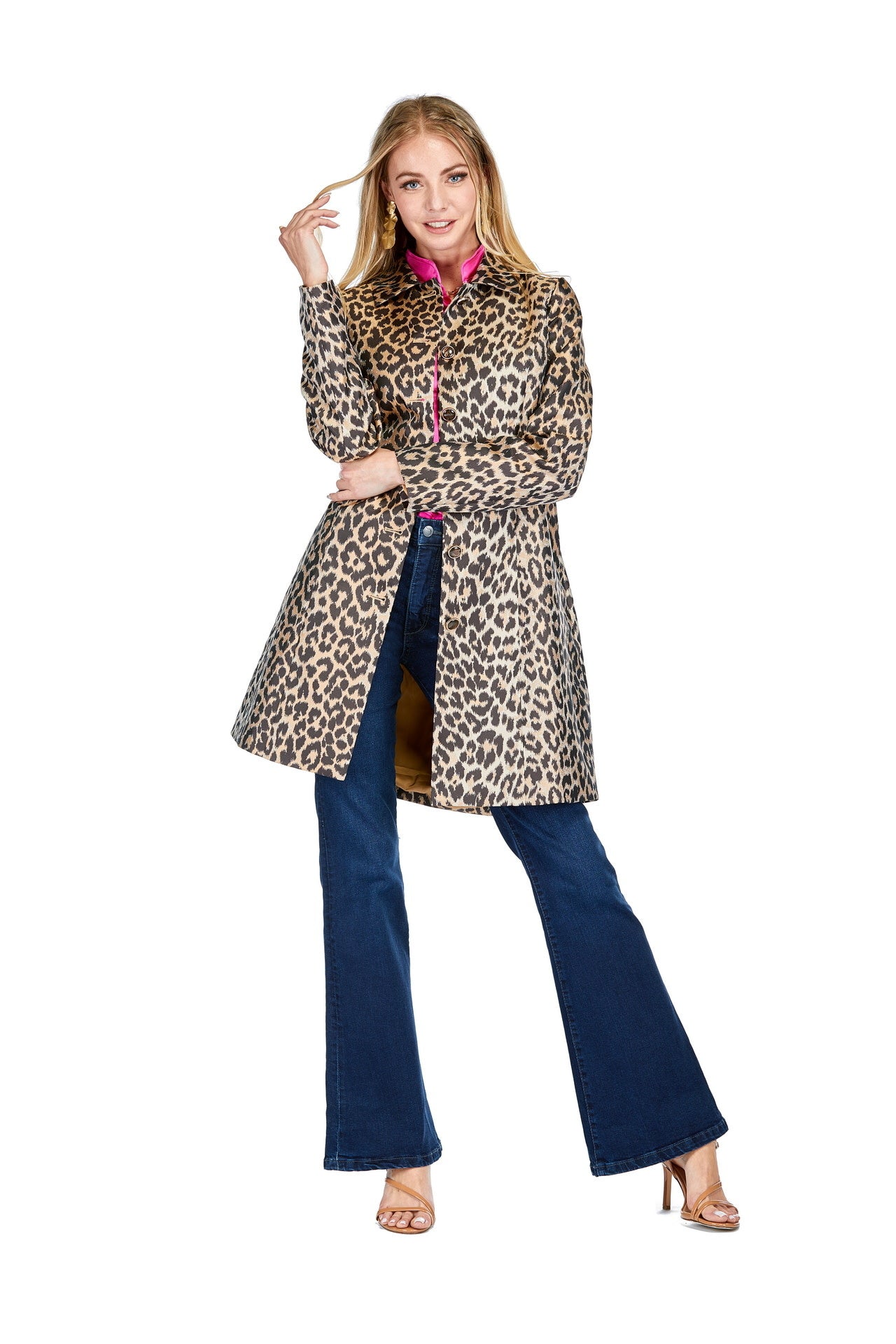 Jade Melody Tam Collar Fitted Coat