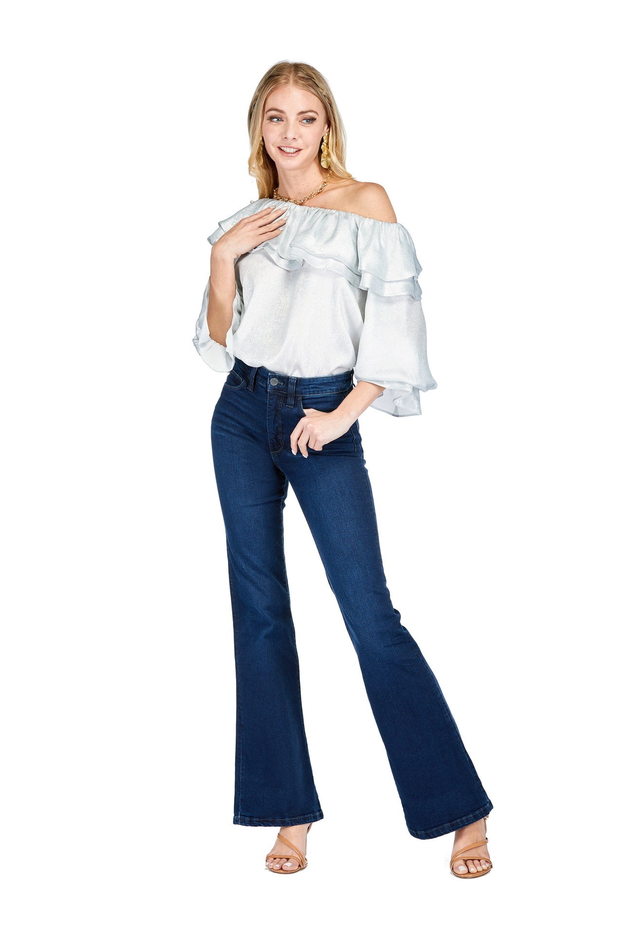 Joy Joy Ruffles Shoulder Top
