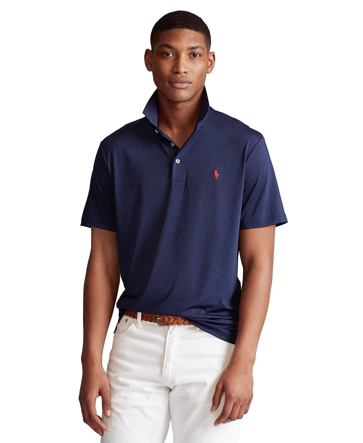 Polo Classic Fit Jersey Performance Polo Knit Shirt