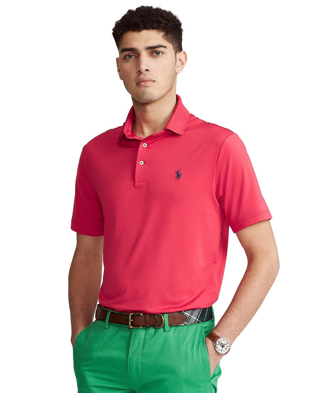 Polo Classic Fit Jersey Performance Polo Knit Shirt