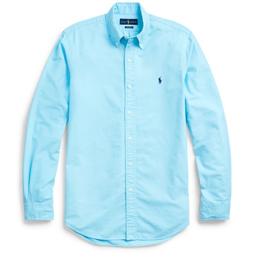 PRL Classic Fit Garment-Dyed Solid Oxford Shirt