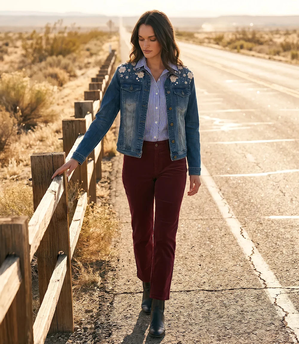 Karen Kane Corduroy Ankle Pants