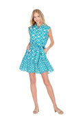 Joy Joy Contrast Print Shirt Dress
