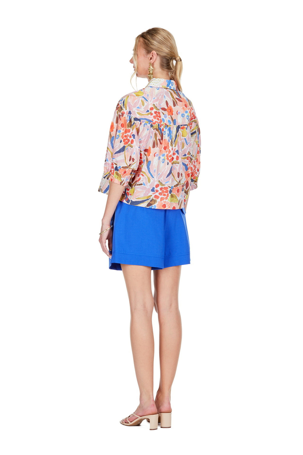 Joy Joy Round Yoke Blouse