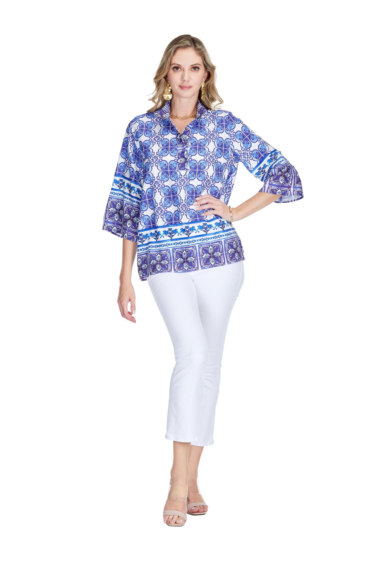 Jade Melody Tam Placket Tunic