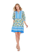 Joy Joy Yoked Short Sleeve Dress